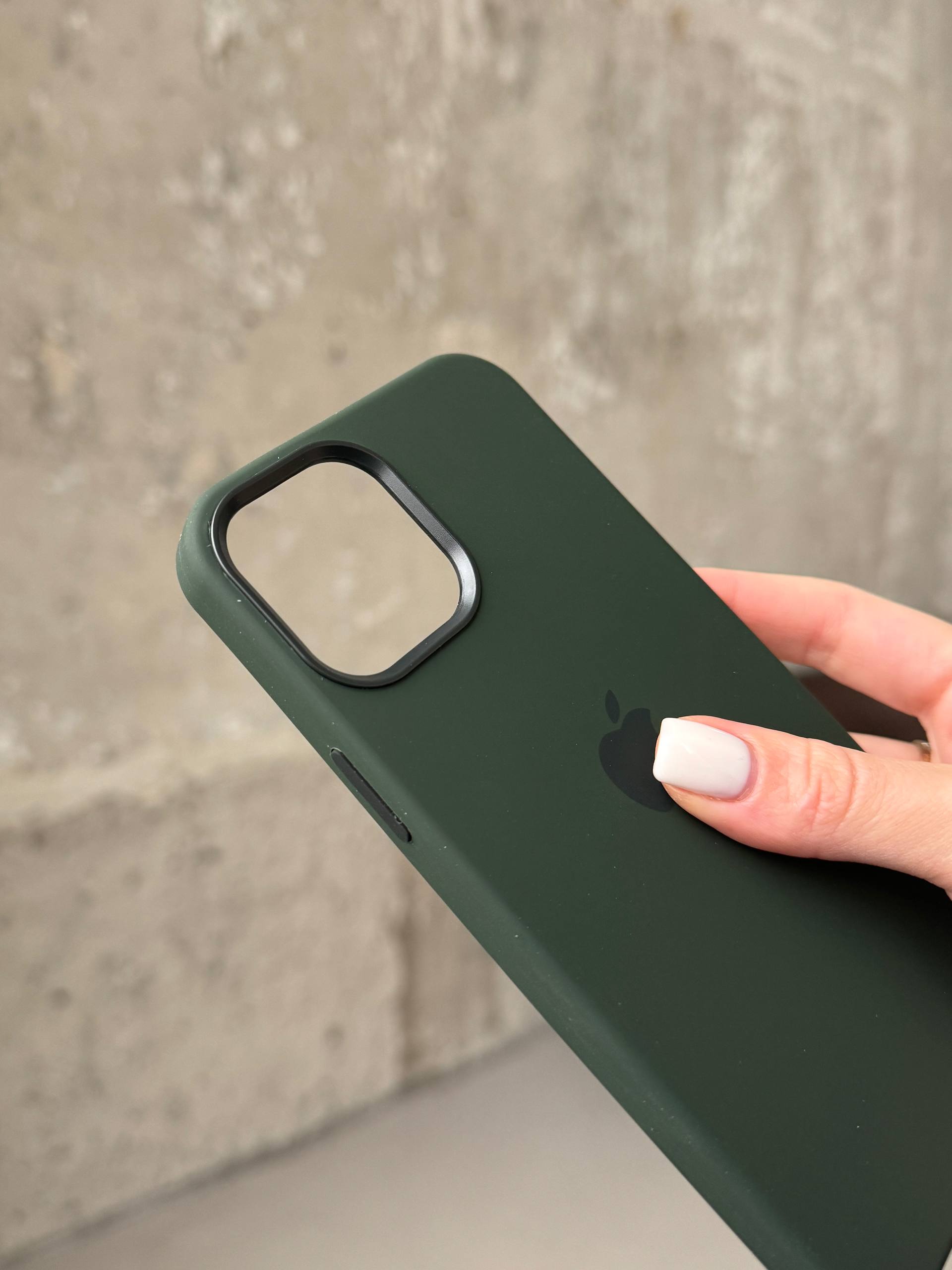 Чехол Silicone case с Magsafe на iPhone 12 / 12 Pro Cyprus Green (05)