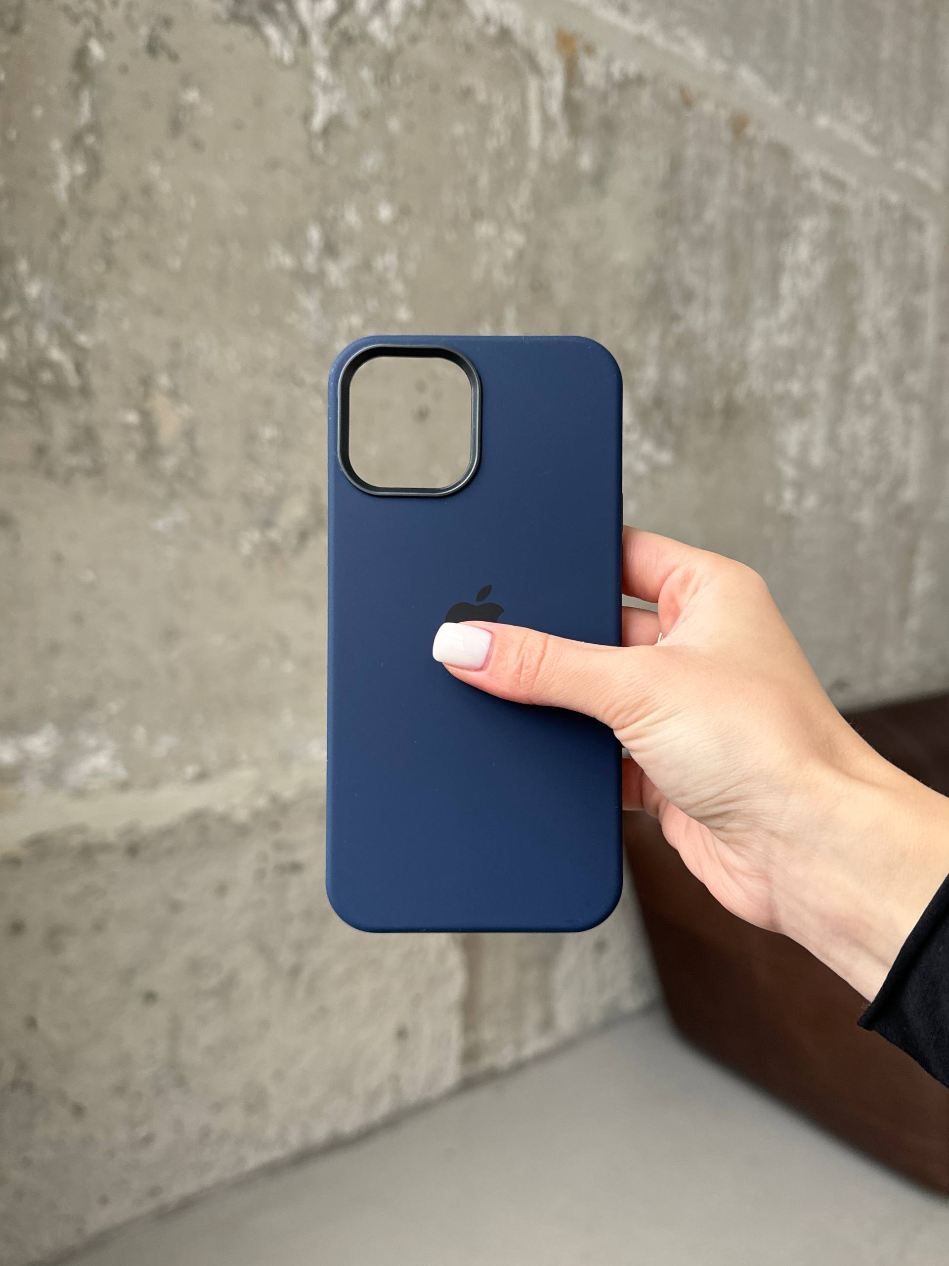 Чехол Silicone case с Magsafe на iPhone 12 / 12 Pro Deep Navy (04)