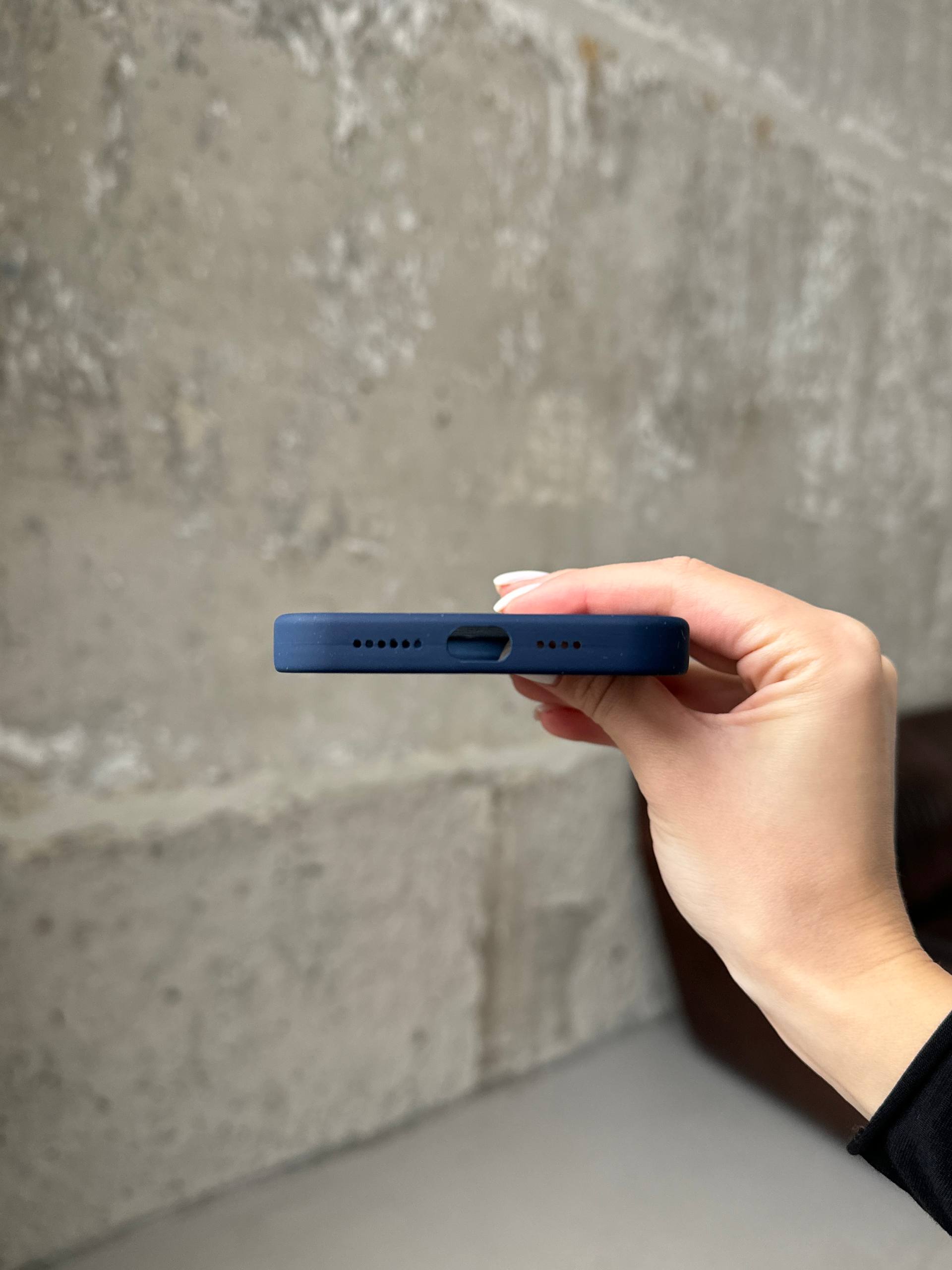 Чехол Silicone case с Magsafe на iPhone 12 / 12 Pro Deep Navy (04)