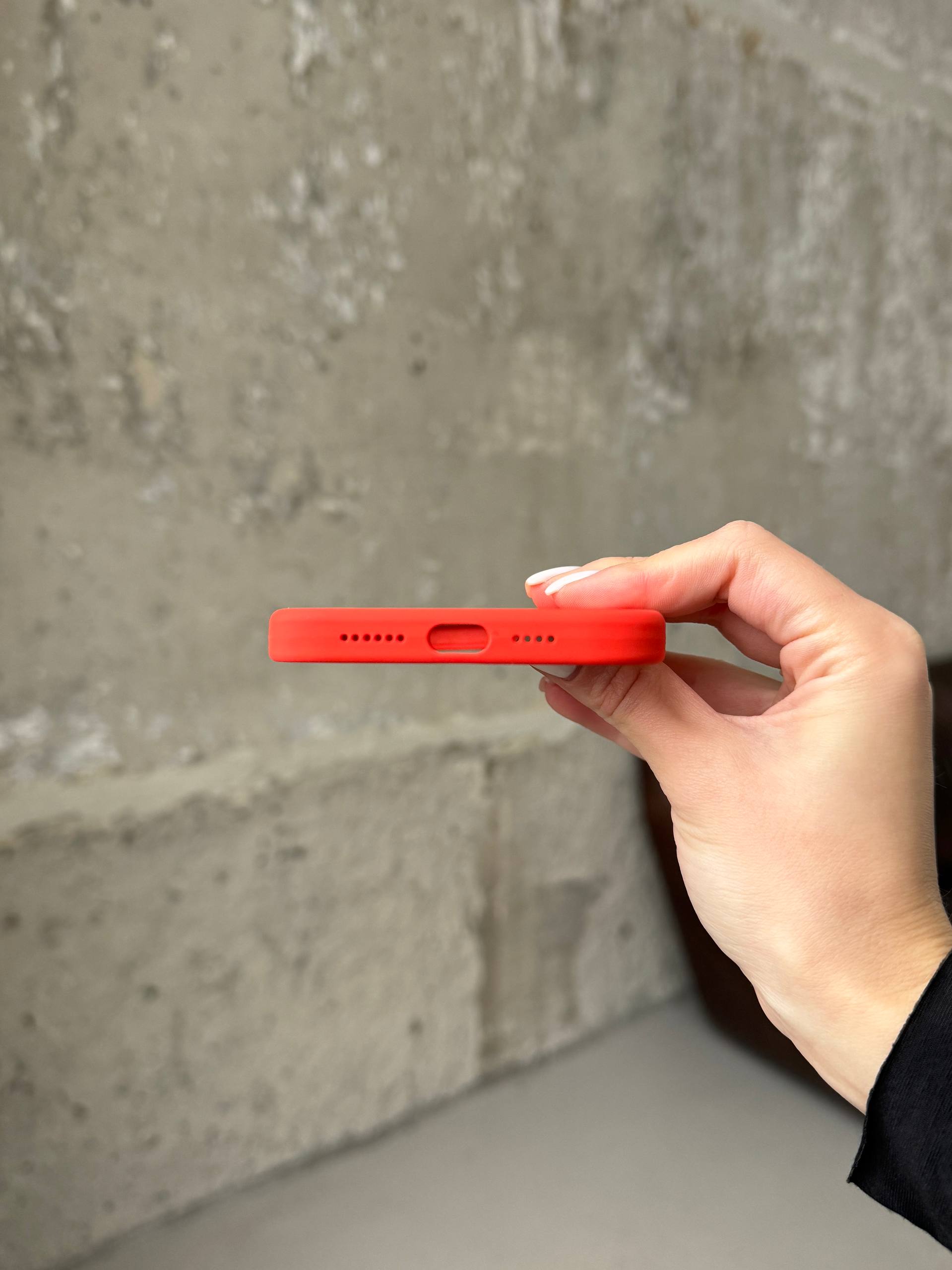 Чехол Silicone case с Magsafe на iPhone 12 / 12 Pro Electric Orange (15)