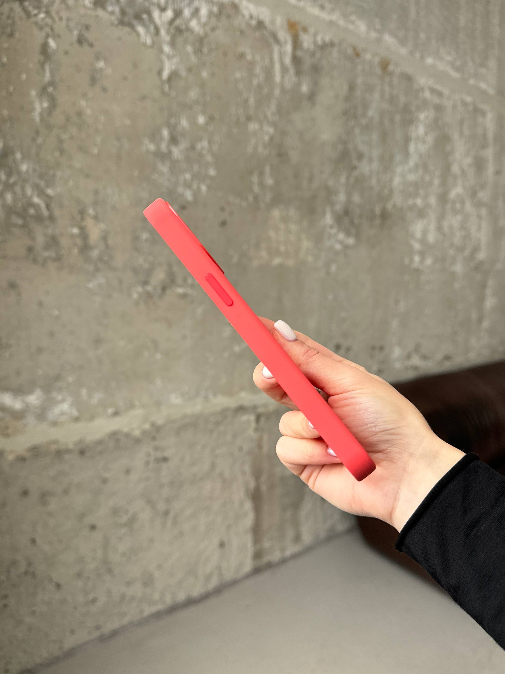 Чохол Silicone case з Magsafe на iPhone 12 Pro Max Pink Citrus (08)