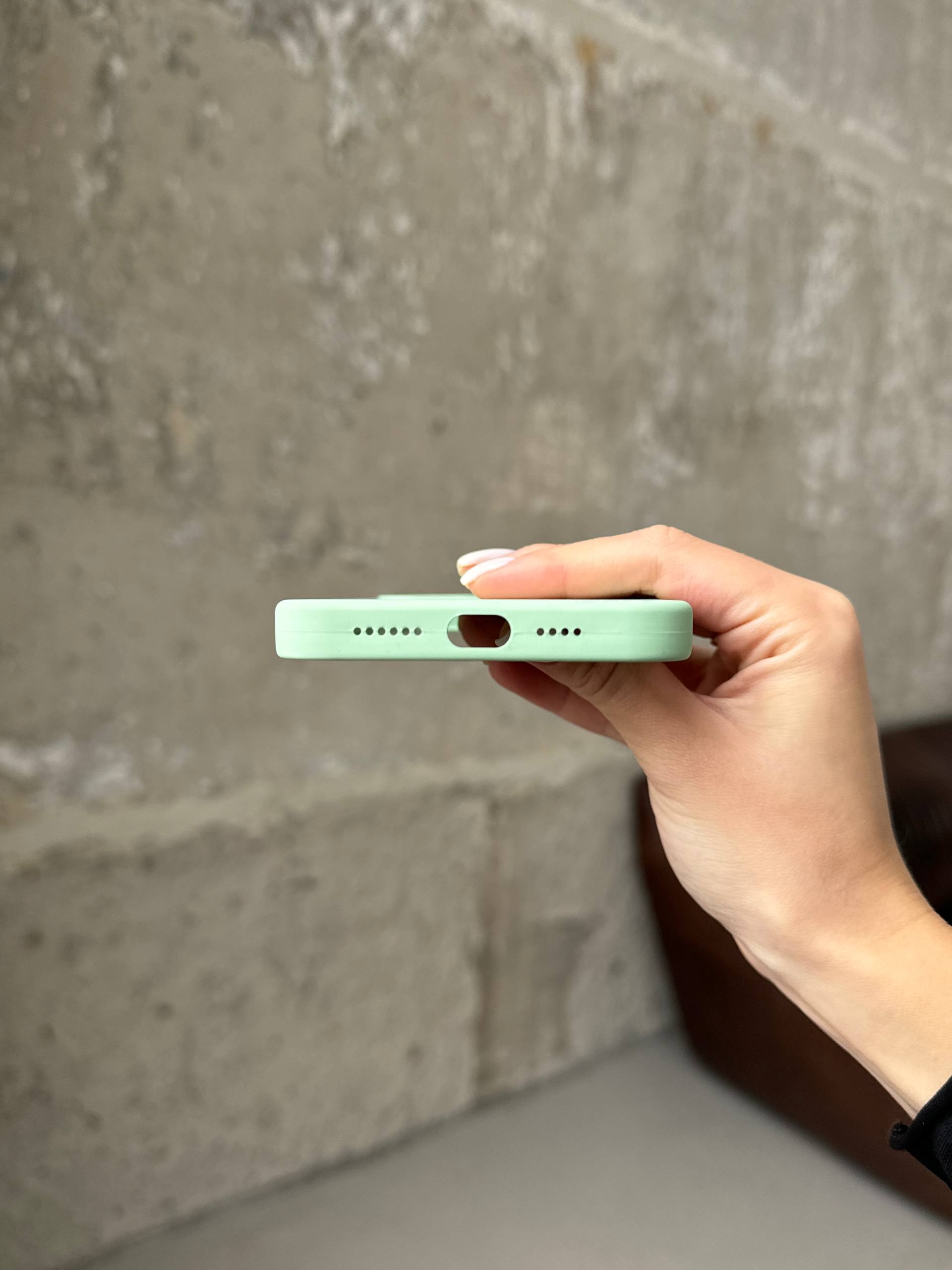 Чехол Silicone case с Magsafe на iPhone 12 / 12 Pro Pistachio (09)