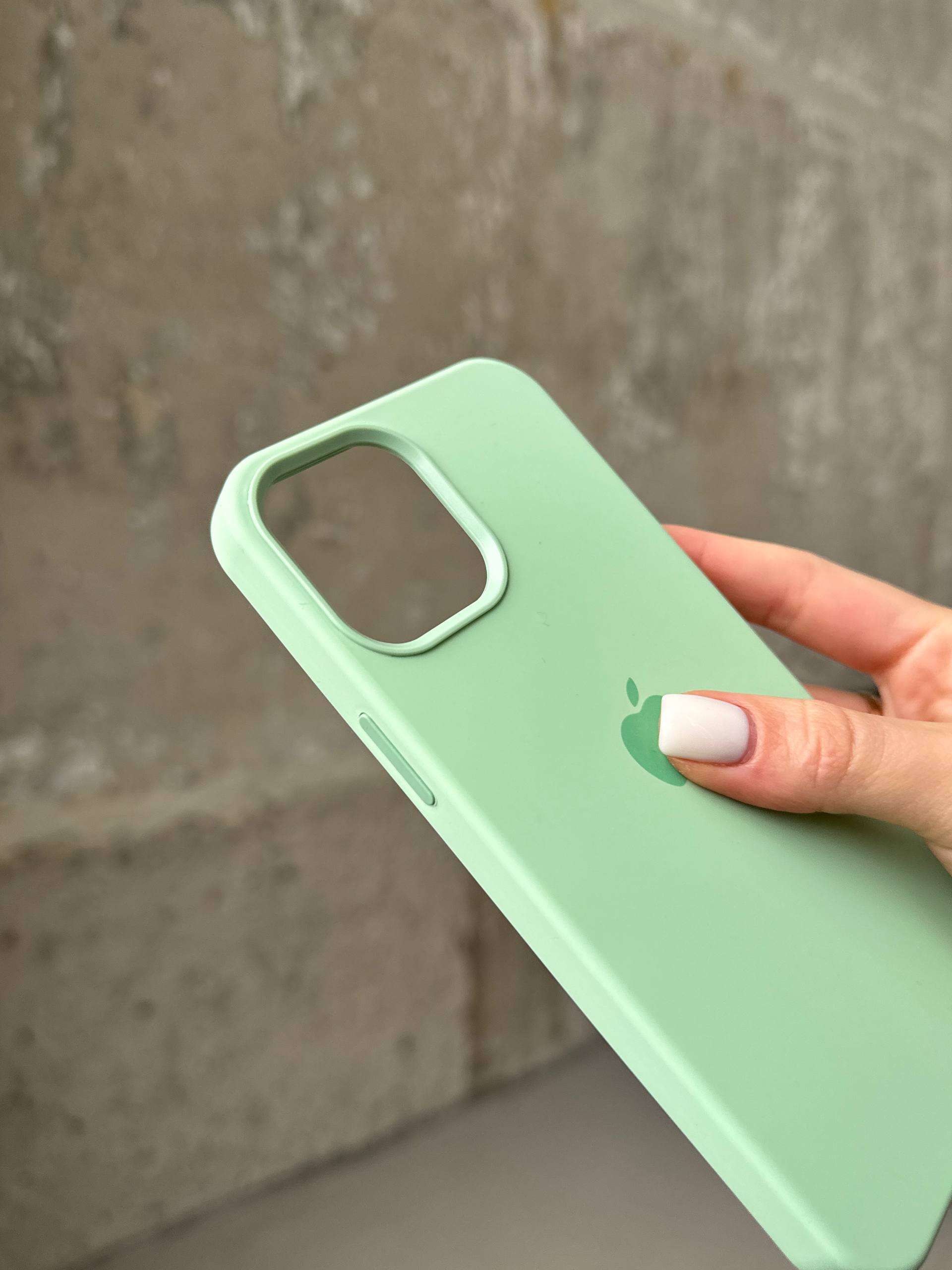Чехол Silicone case с Magsafe на iPhone 12 / 12 Pro Pistachio (09)