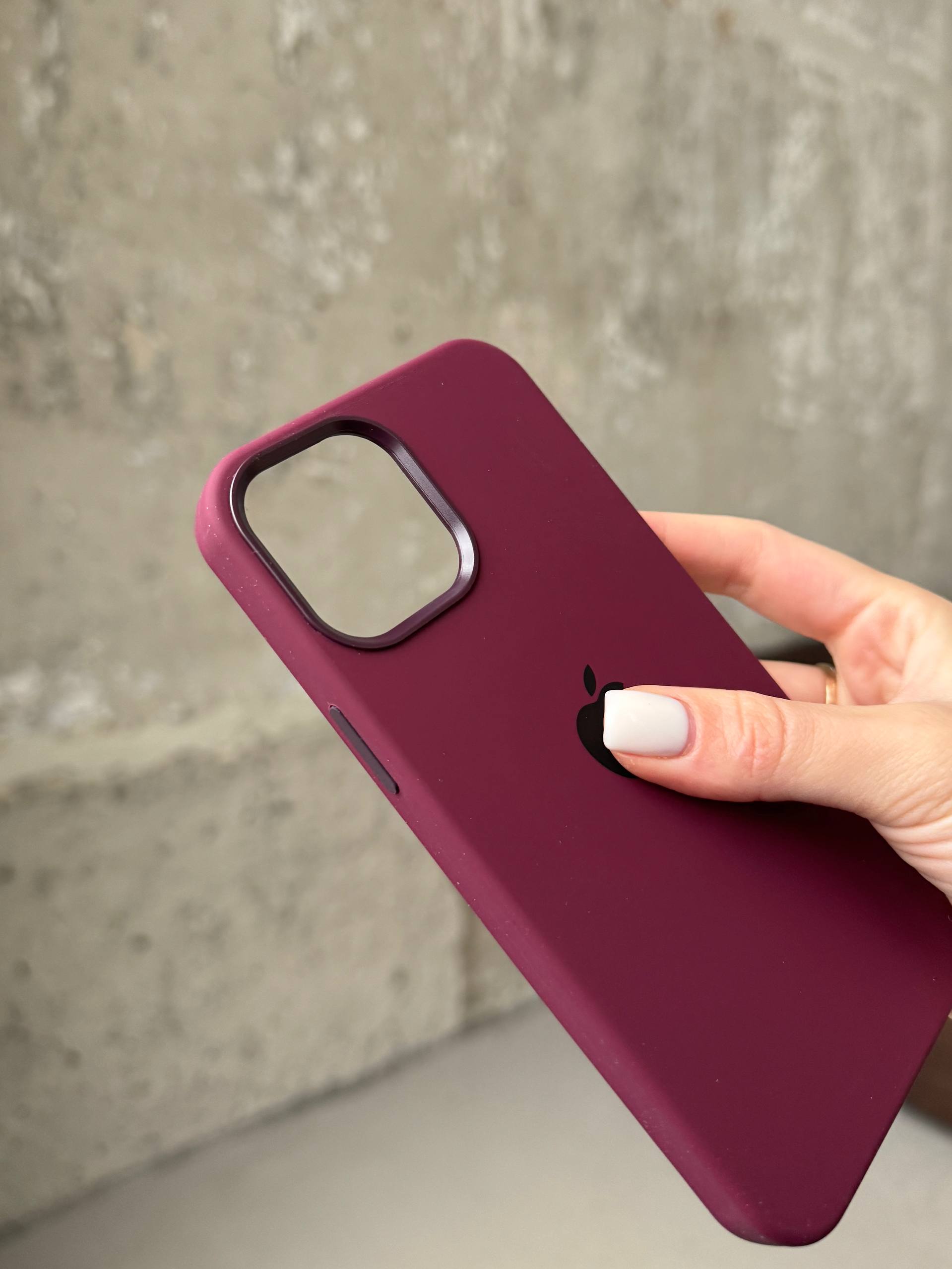 Чохол Silicone case з Magsafe на iPhone 12 / 12 Pro Plum (07)