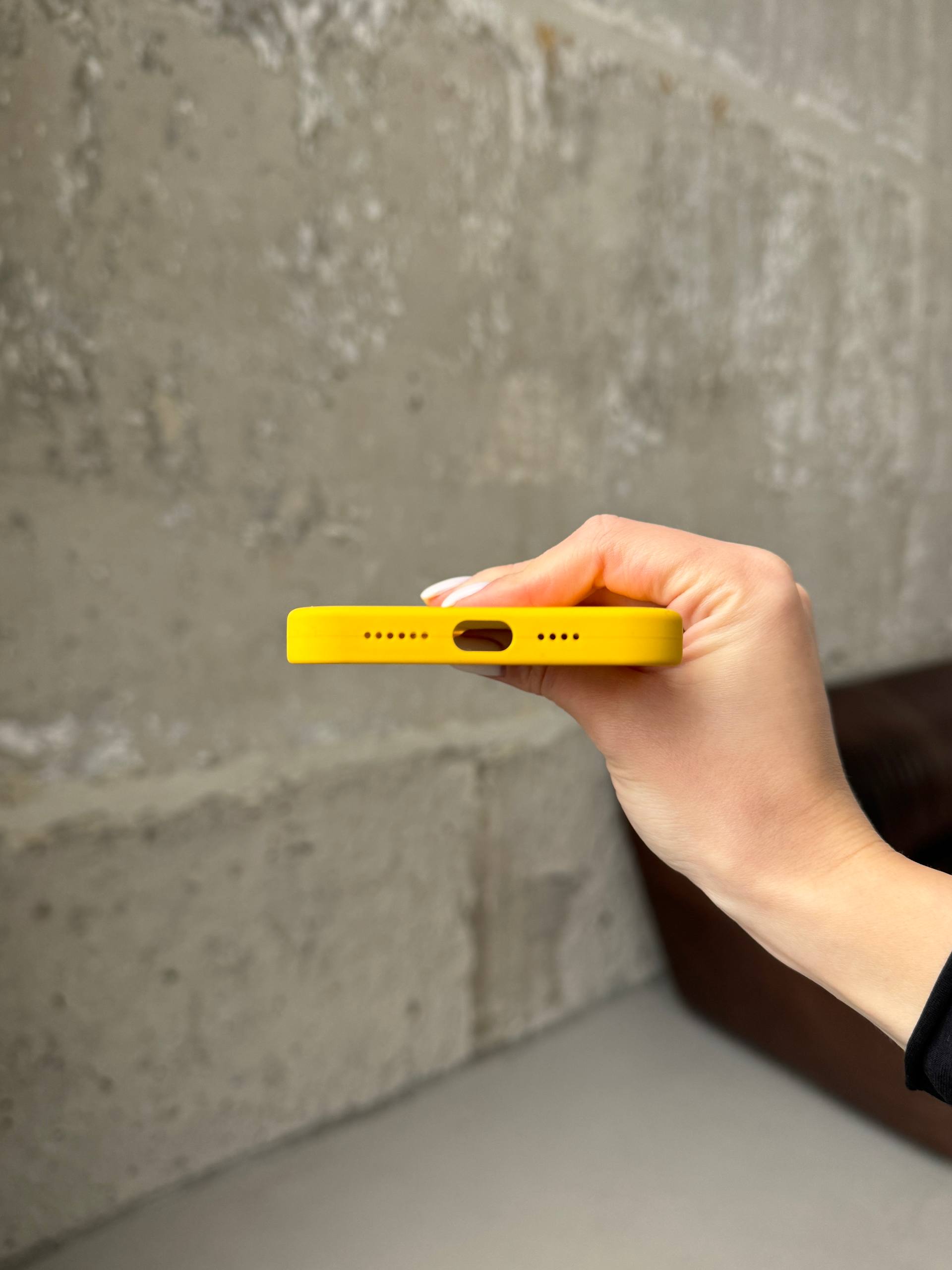 Чохол Silicone case з Magsafe на iPhone 12 / 12 Pro Sunflower (13)