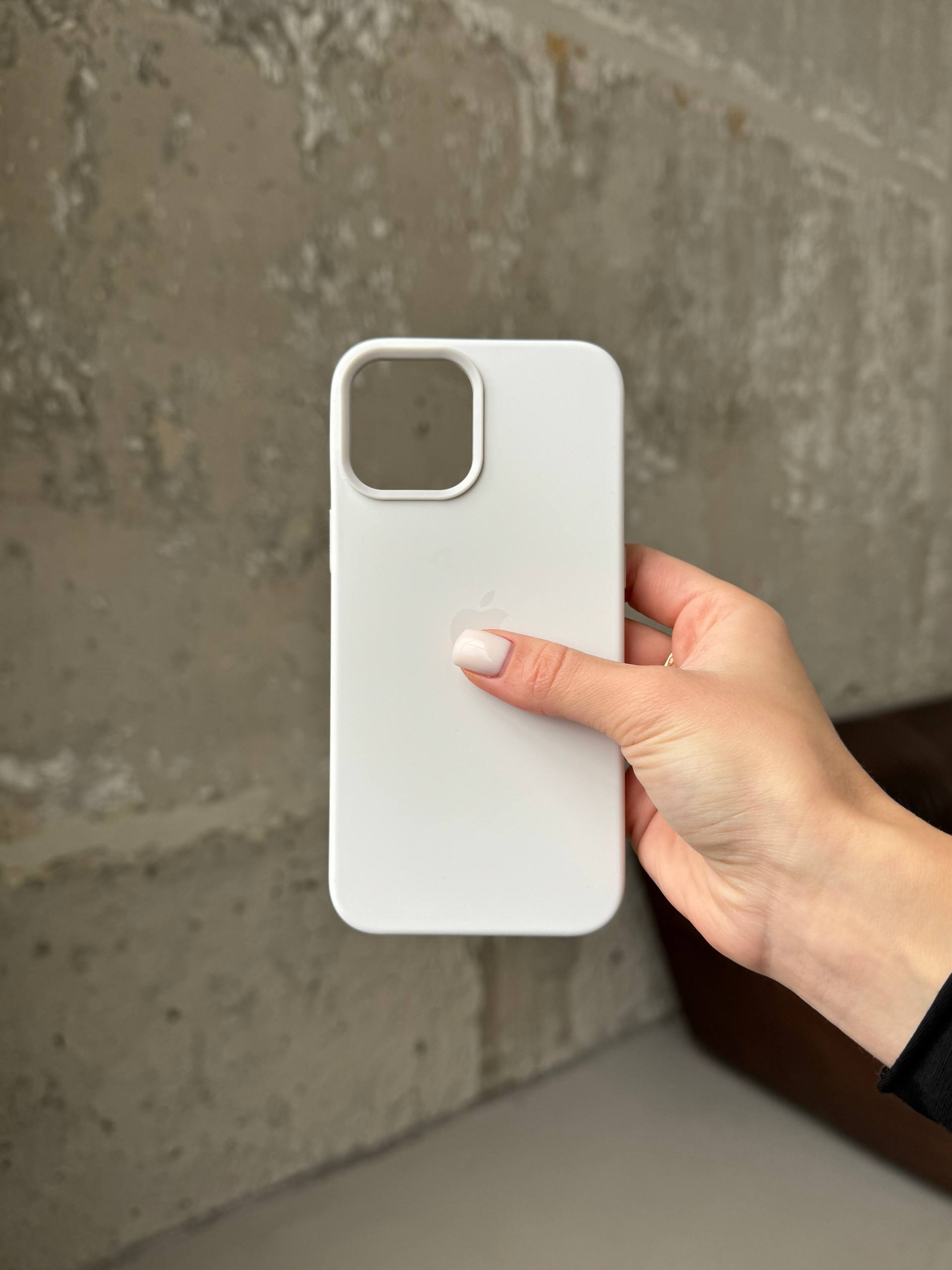 Чехол Silicone case с Magsafe на iPhone 12 Pro Max White (03)