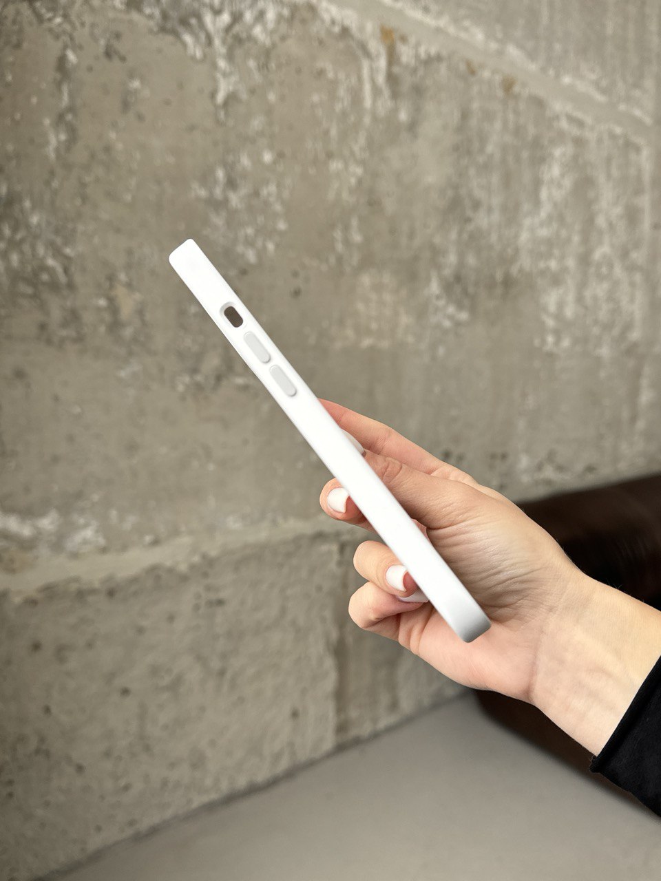 Чехол Silicone case с Magsafe на iPhone 12 Pro Max White (03)