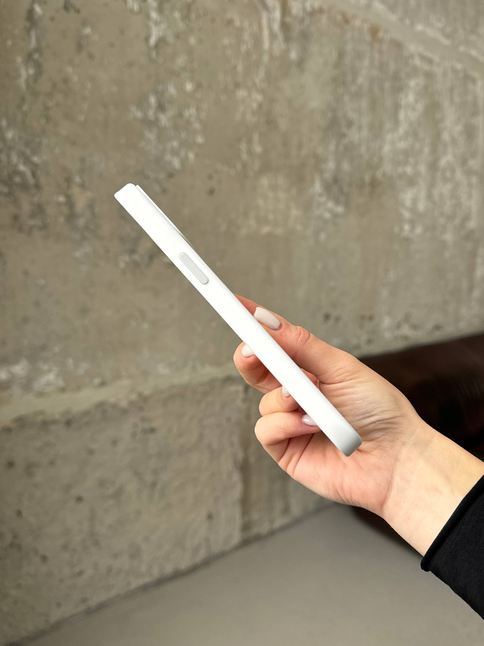 Чехол Silicone case с Magsafe на iPhone 12 Pro Max White (03)