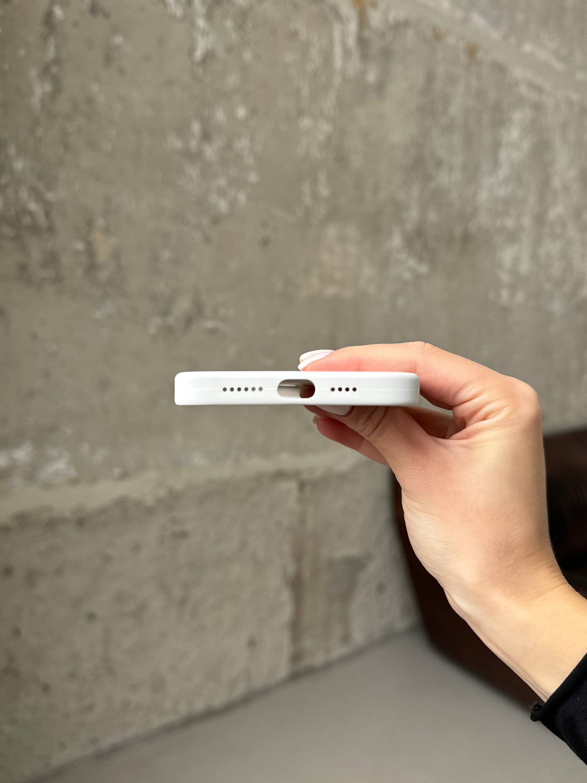 Чехол Silicone case с Magsafe на iPhone 12 Pro Max White (03)