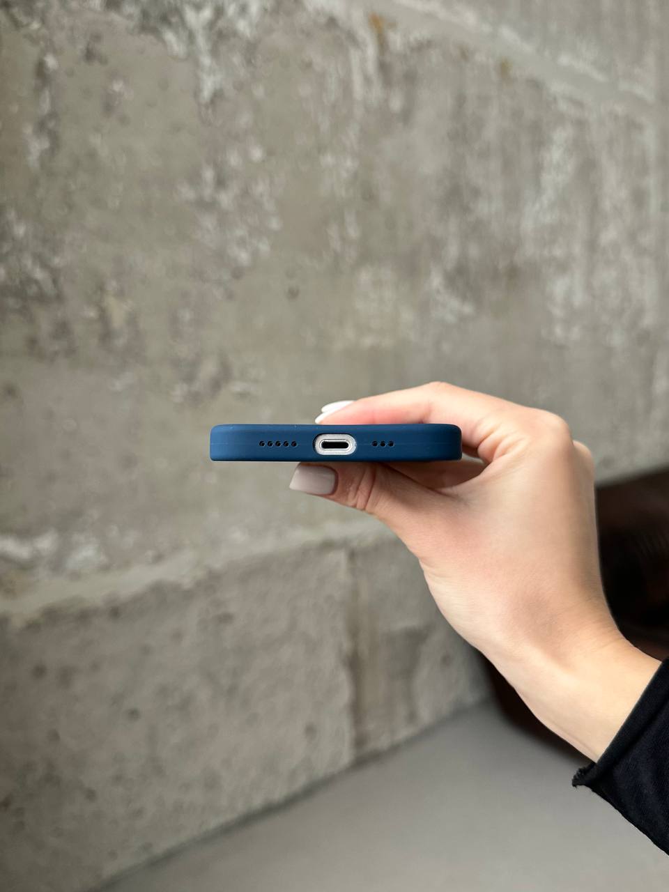 Чехол Silicone case с Magsafe на iPhone 13 Abyss Blue (03)