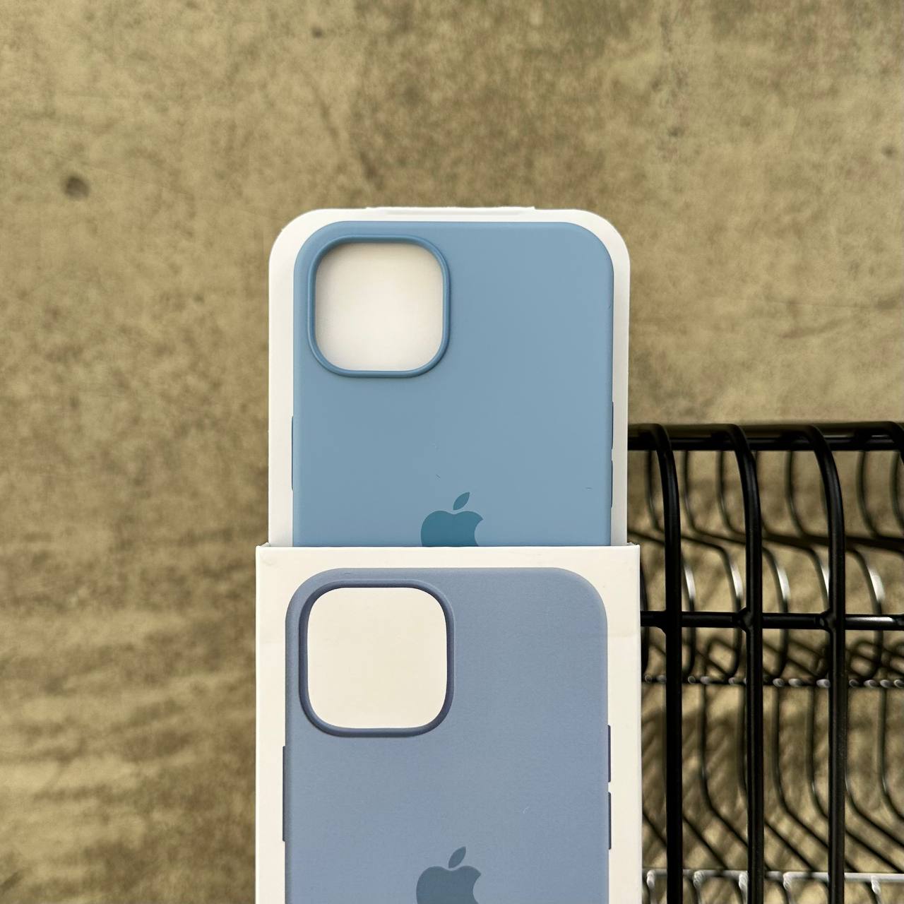Чехол Silicone case с Magsafe на iPhone 13 Blue Fog (10)