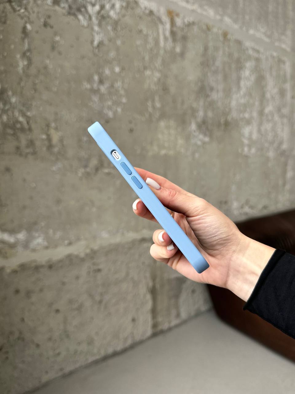 Чохол Silicone case з Magsafe на iPhone 13 Blue Fog (10)