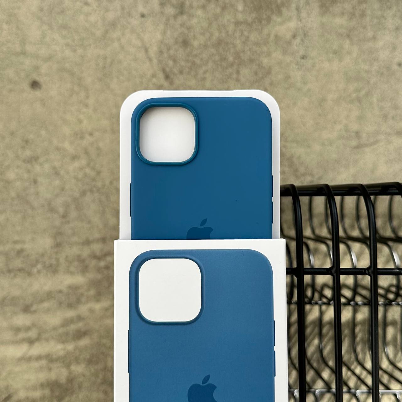 Чехол Silicone case с Magsafe на iPhone 13 Blue Jay (06)