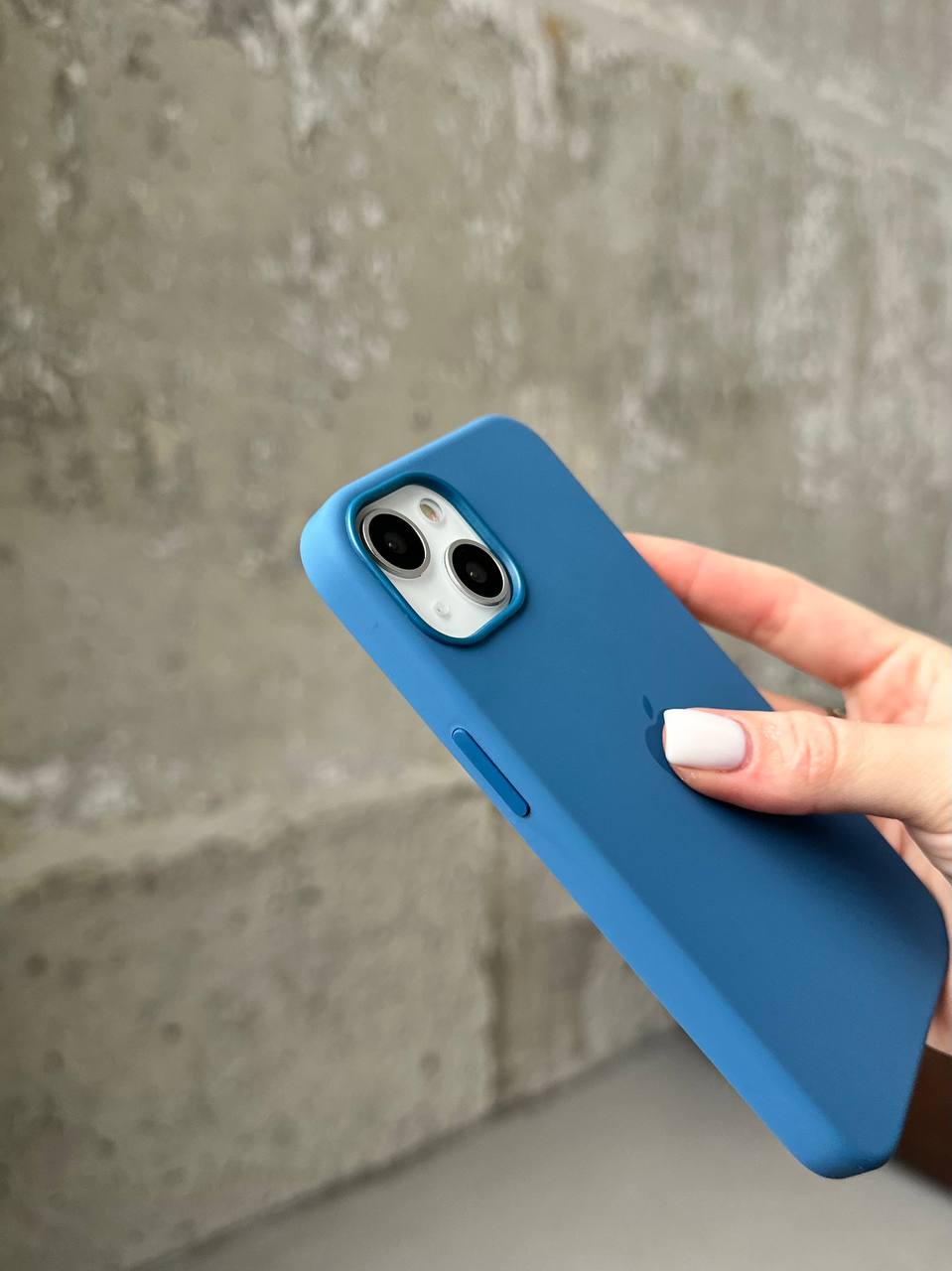 Чохол Silicone case з Magsafe на iPhone 13 Blue Jay (06)