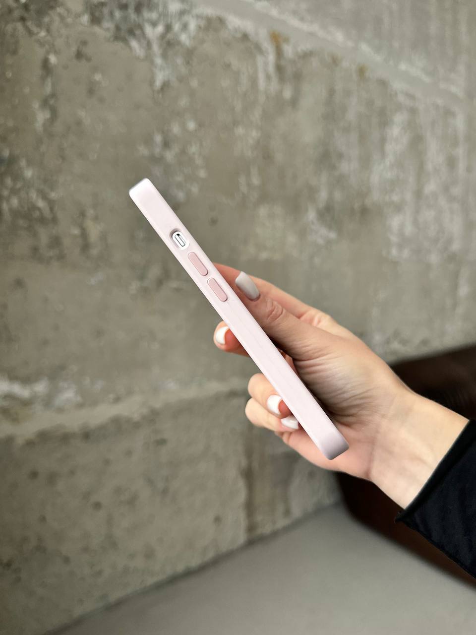 Чохол Silicone case з Magsafe на iPhone 13 Chalk Pink (02)