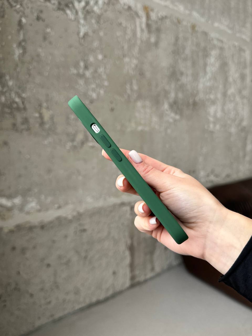 Чехол Silicone case с Magsafe на iPhone 13 Clover (05)