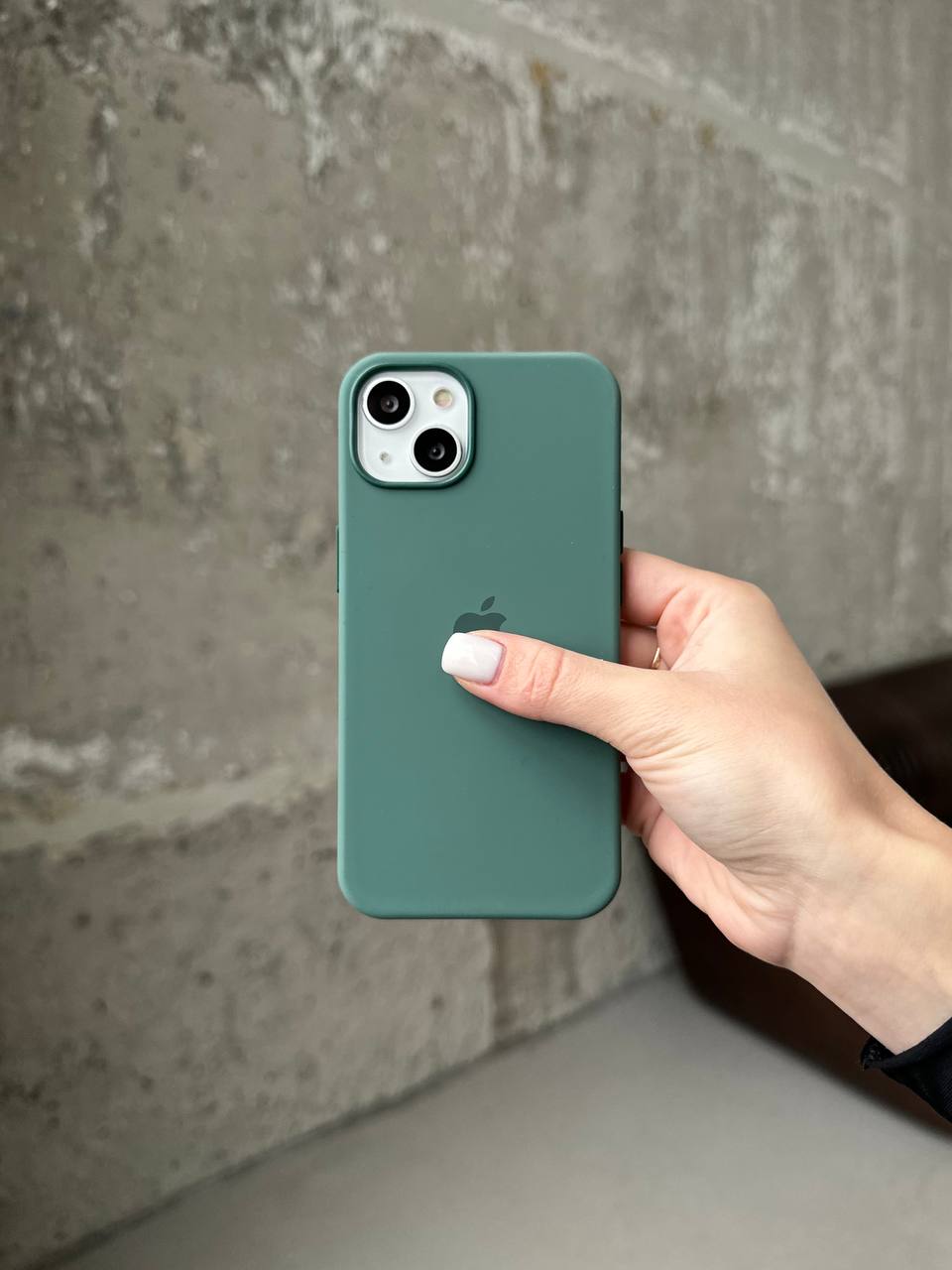 Чохол Silicone case з Magsafe на iPhone 13 Eucalyptus (11)