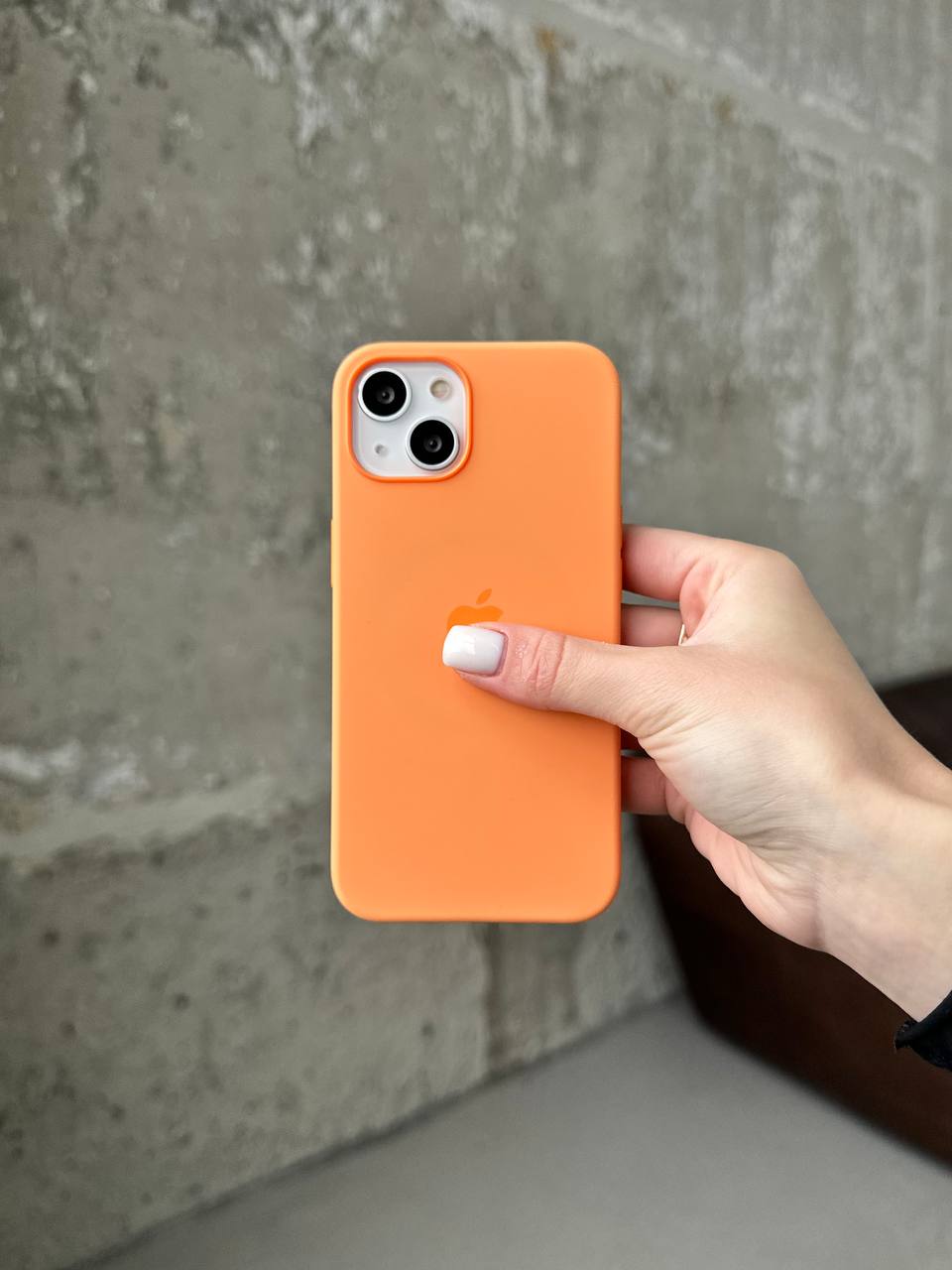 Чехол Silicone case с Magsafe на iPhone 13 Marigold (07)