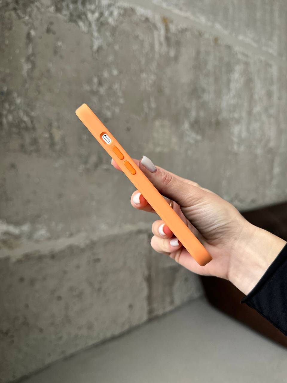 Чехол Silicone case с Magsafe на iPhone 13 Marigold (07)