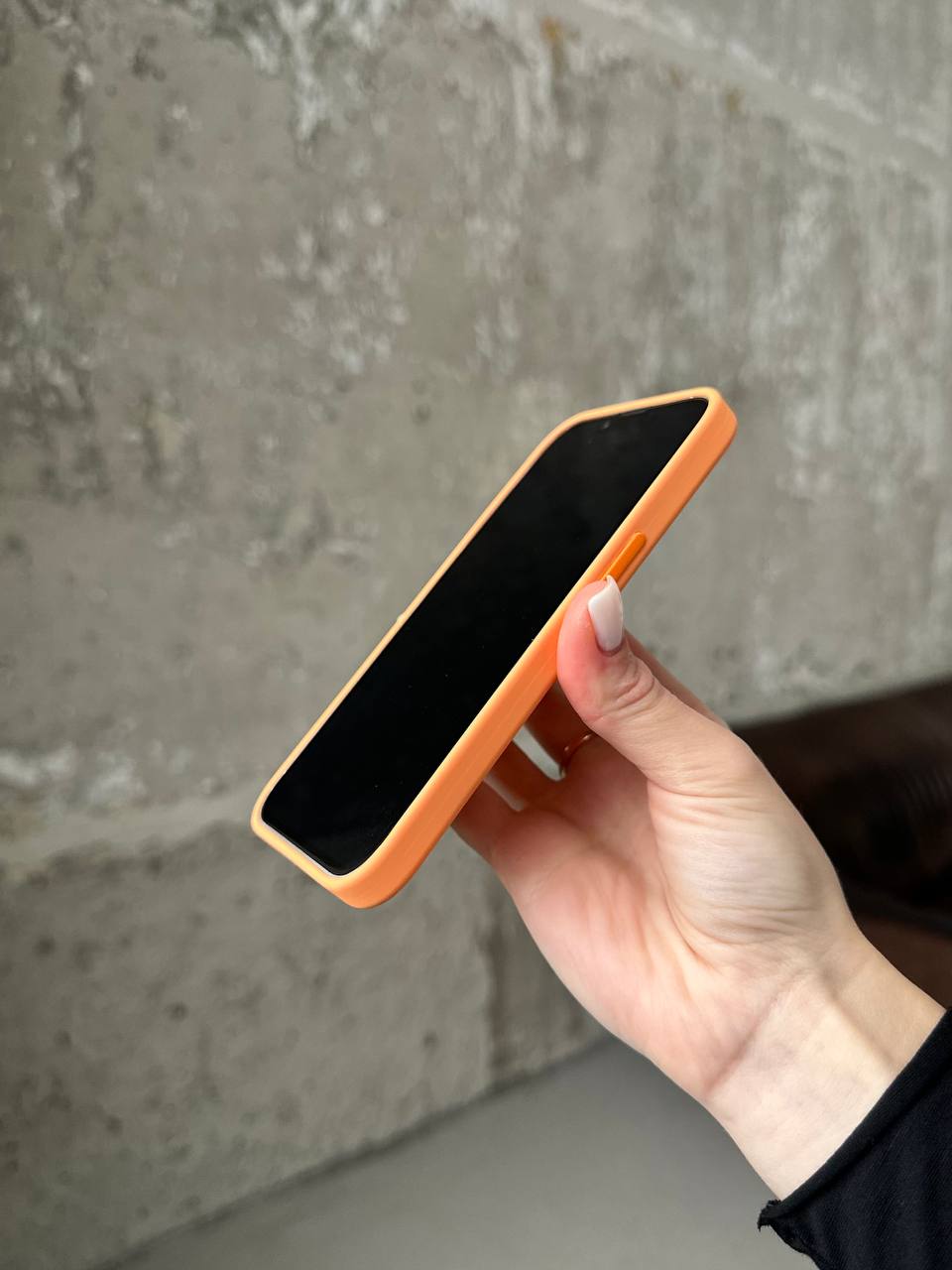 Чехол Silicone case с Magsafe на iPhone 13 Marigold (07)