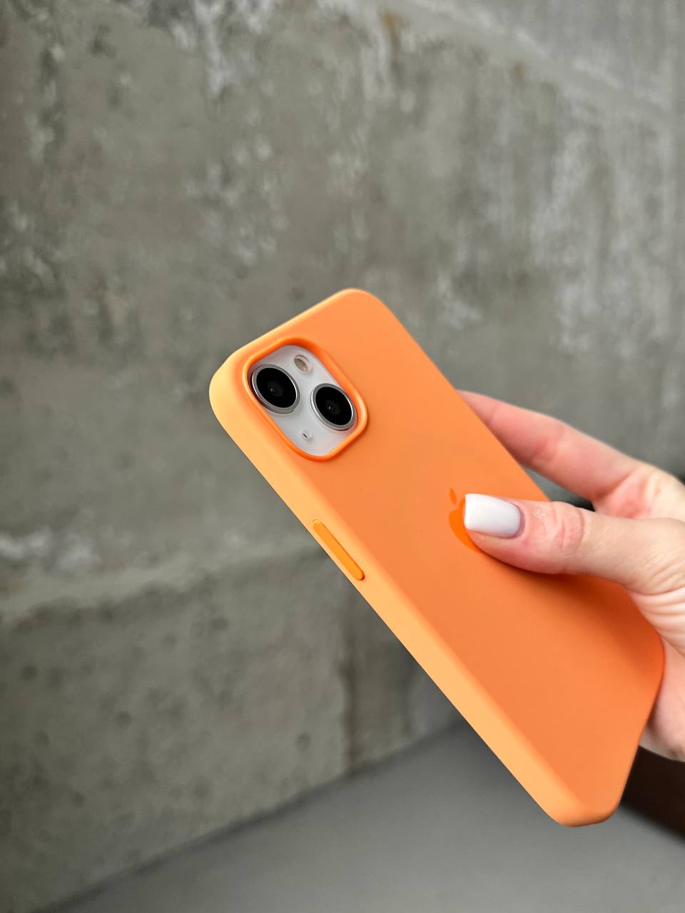 Чехол Silicone case с Magsafe на iPhone 13 Marigold (07)