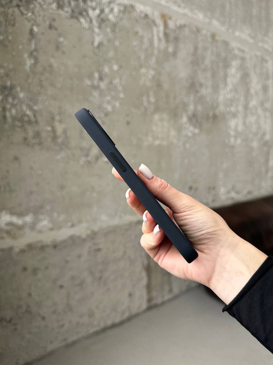 Чохол Silicone case з Magsafe на iPhone 13 Midnight (01)