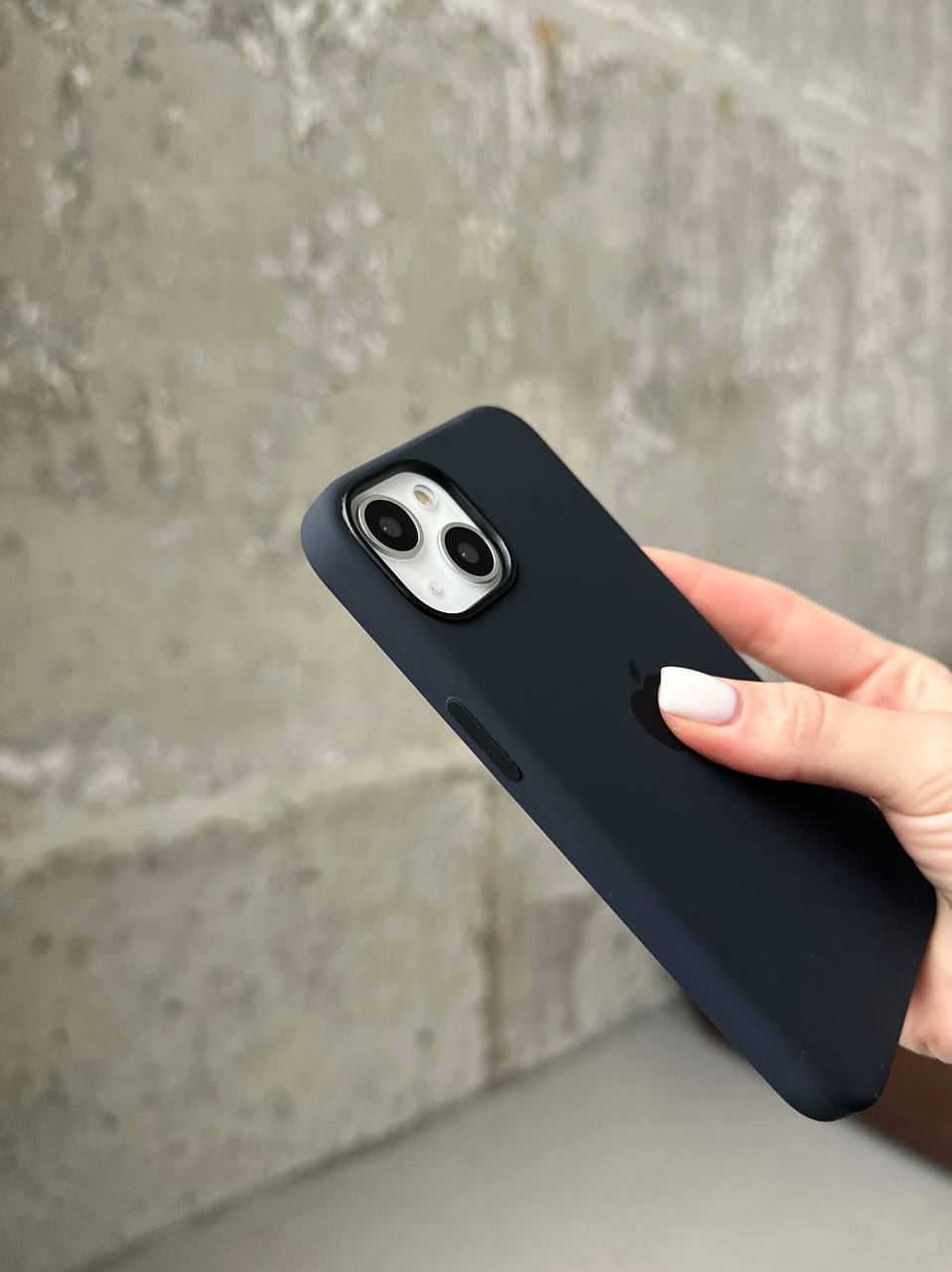 Чохол Silicone case з Magsafe на iPhone 13 Midnight (01)