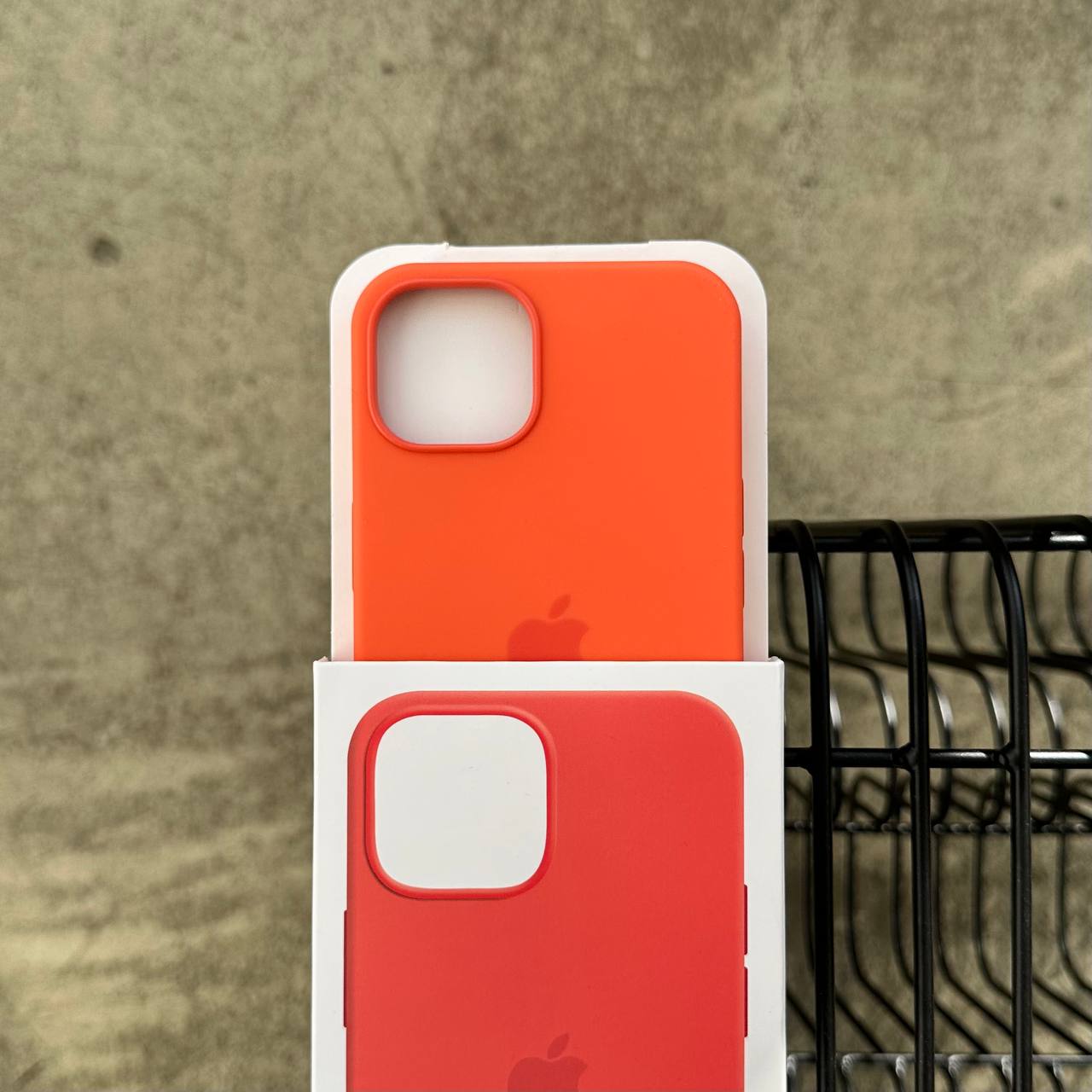 Чохол Silicone case з Magsafe на iPhone 13 Nectarine (12)