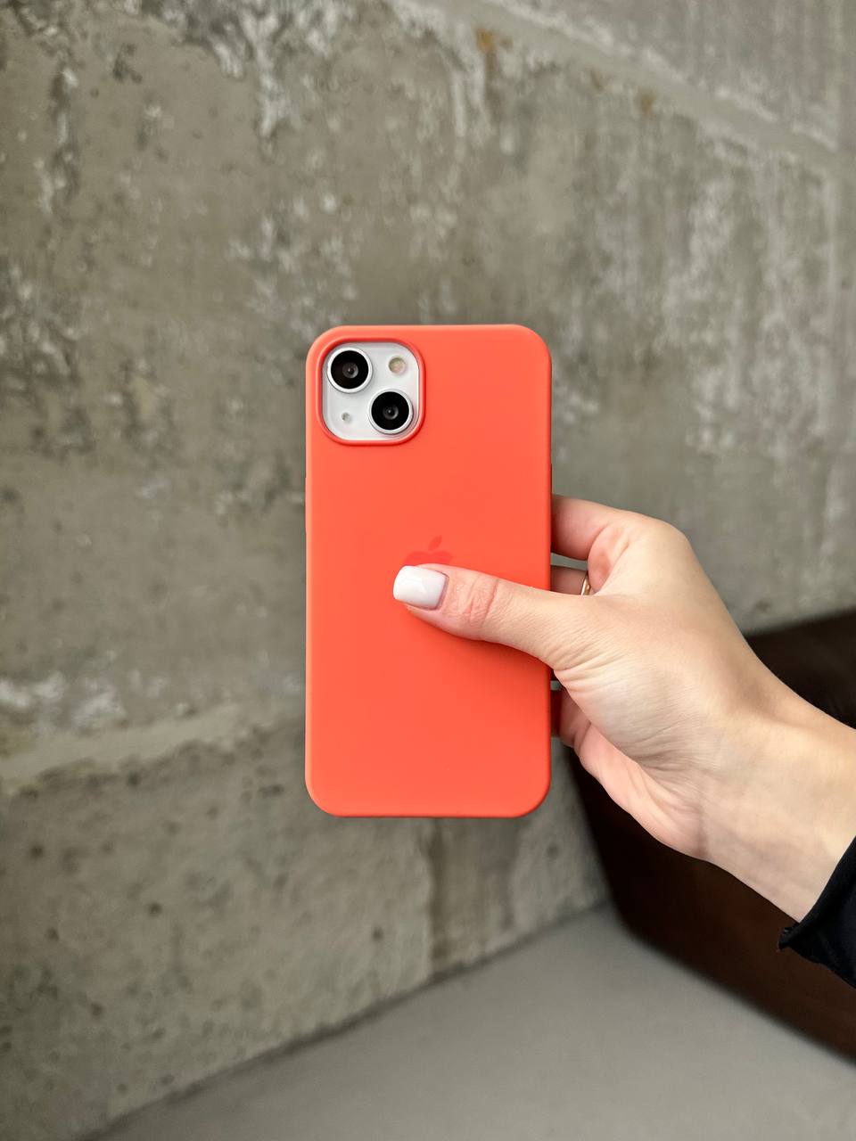 Чохол Silicone case з Magsafe на iPhone 13 Nectarine (12)