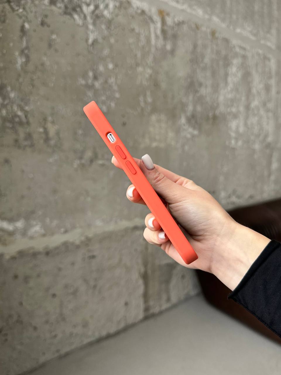 Чохол Silicone case з Magsafe на iPhone 13 Nectarine (12)