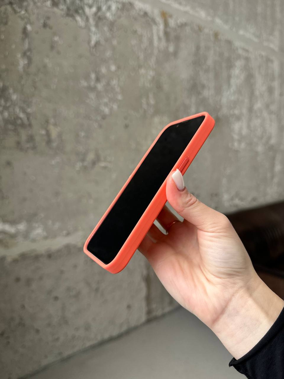 Чохол Silicone case з Magsafe на iPhone 13 Nectarine (12)