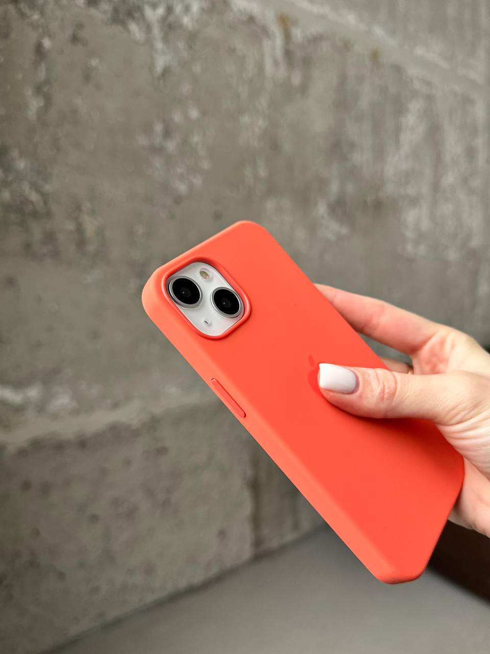 Чохол Silicone case з Magsafe на iPhone 13 Nectarine (12)