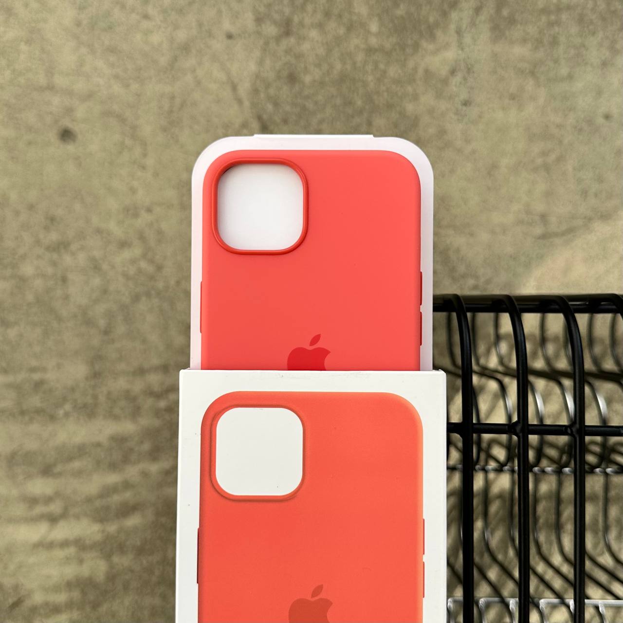 Чохол Silicone case з Magsafe на iPhone 13 Pink Pomelo (08)