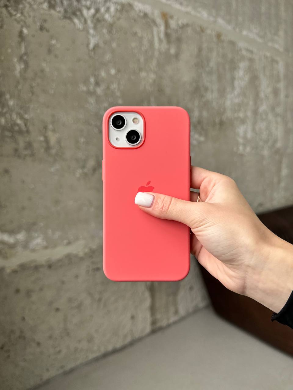 Чехол Silicone case с Magsafe на iPhone 13 Pink Pomelo (08)