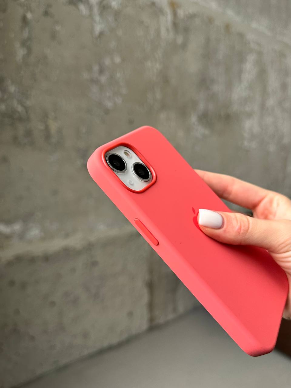 Чехол Silicone case с Magsafe на iPhone 13 Pink Pomelo (08)