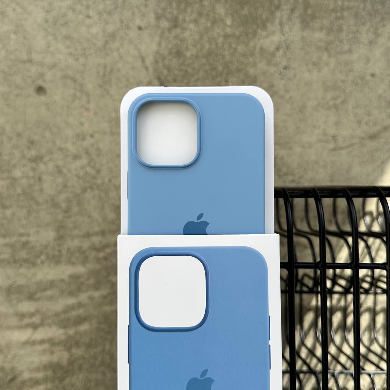 Чохол Silicone case з Magsafe на iPhone 13 Pro Max Blue Fog (10)