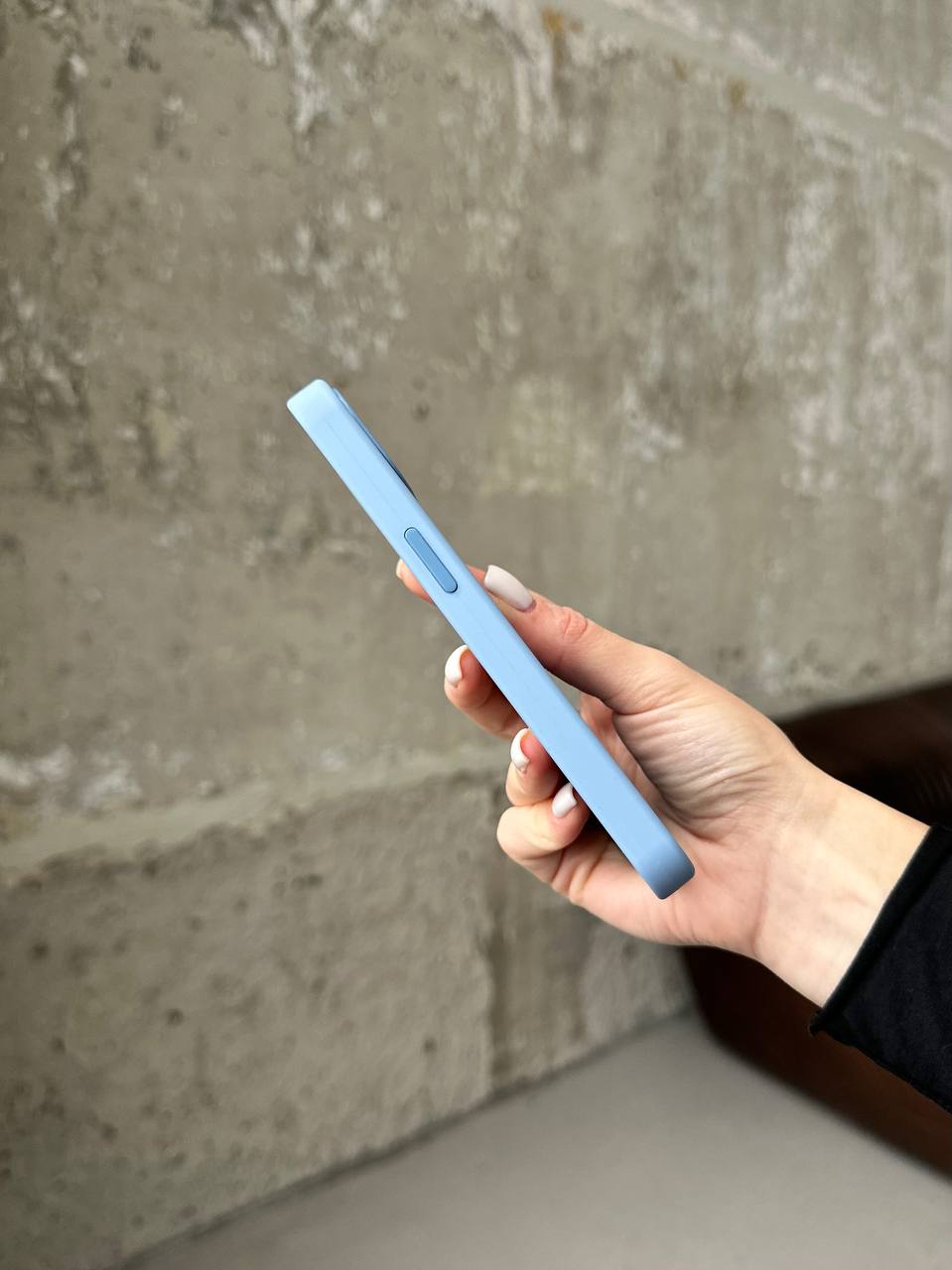 Чехол Silicone case с Magsafe на iPhone 13 Pro Blue Fog (10)