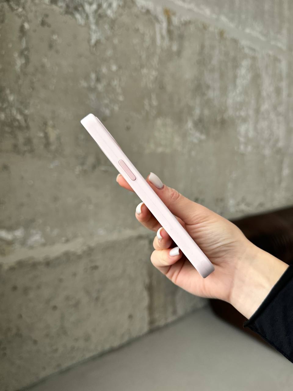 Чохол Silicone case з Magsafe на iPhone 13 Pro Max Chalk Pink (02)