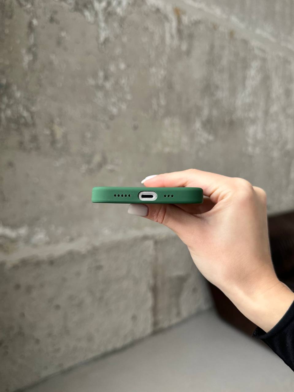 Чохол Silicone case з Magsafe на iPhone 13 Pro Max Clover (05)