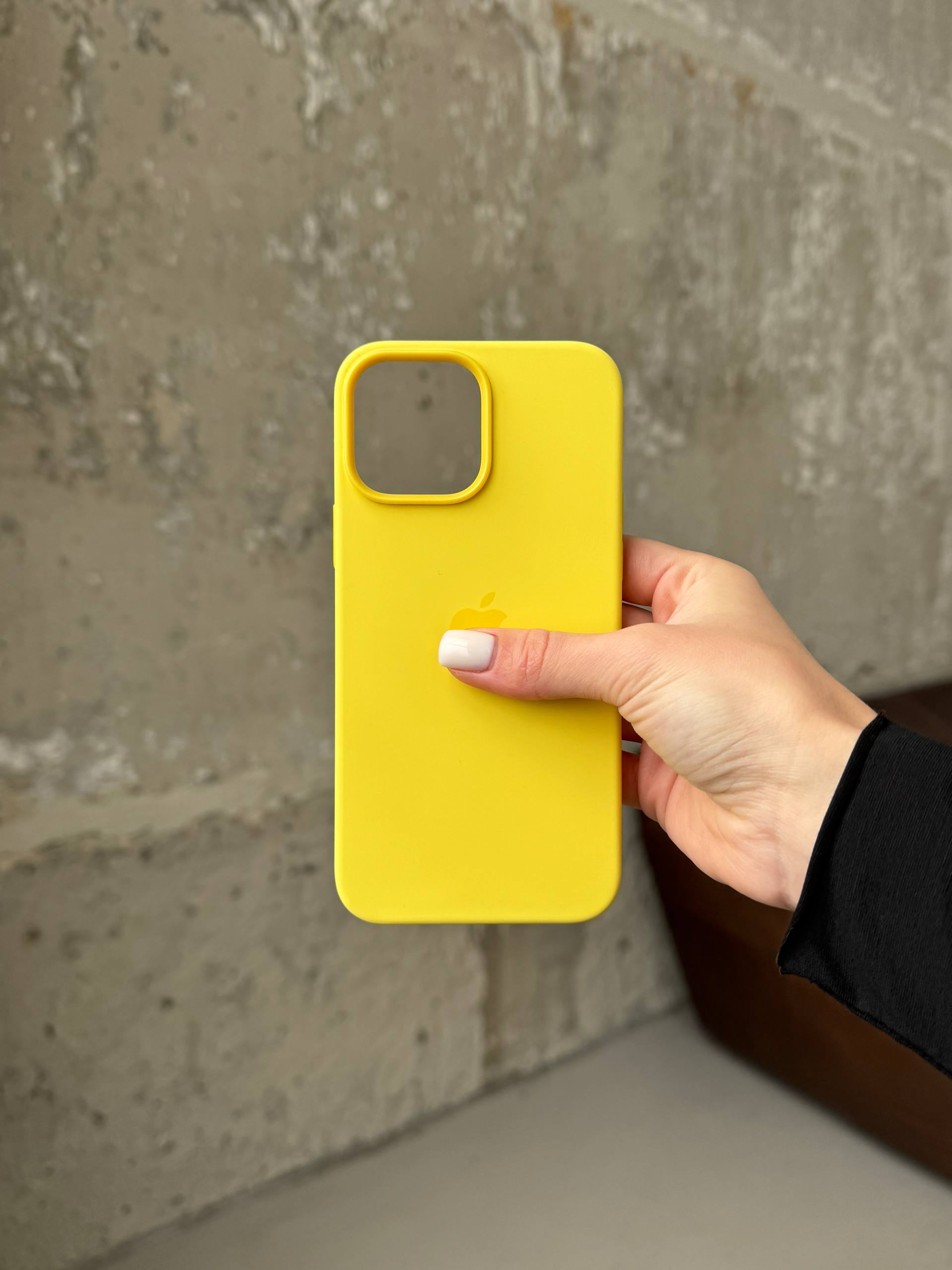 Чохол Silicone case з Magsafe на iPhone 13 Pro Max Lemon Zest (09)