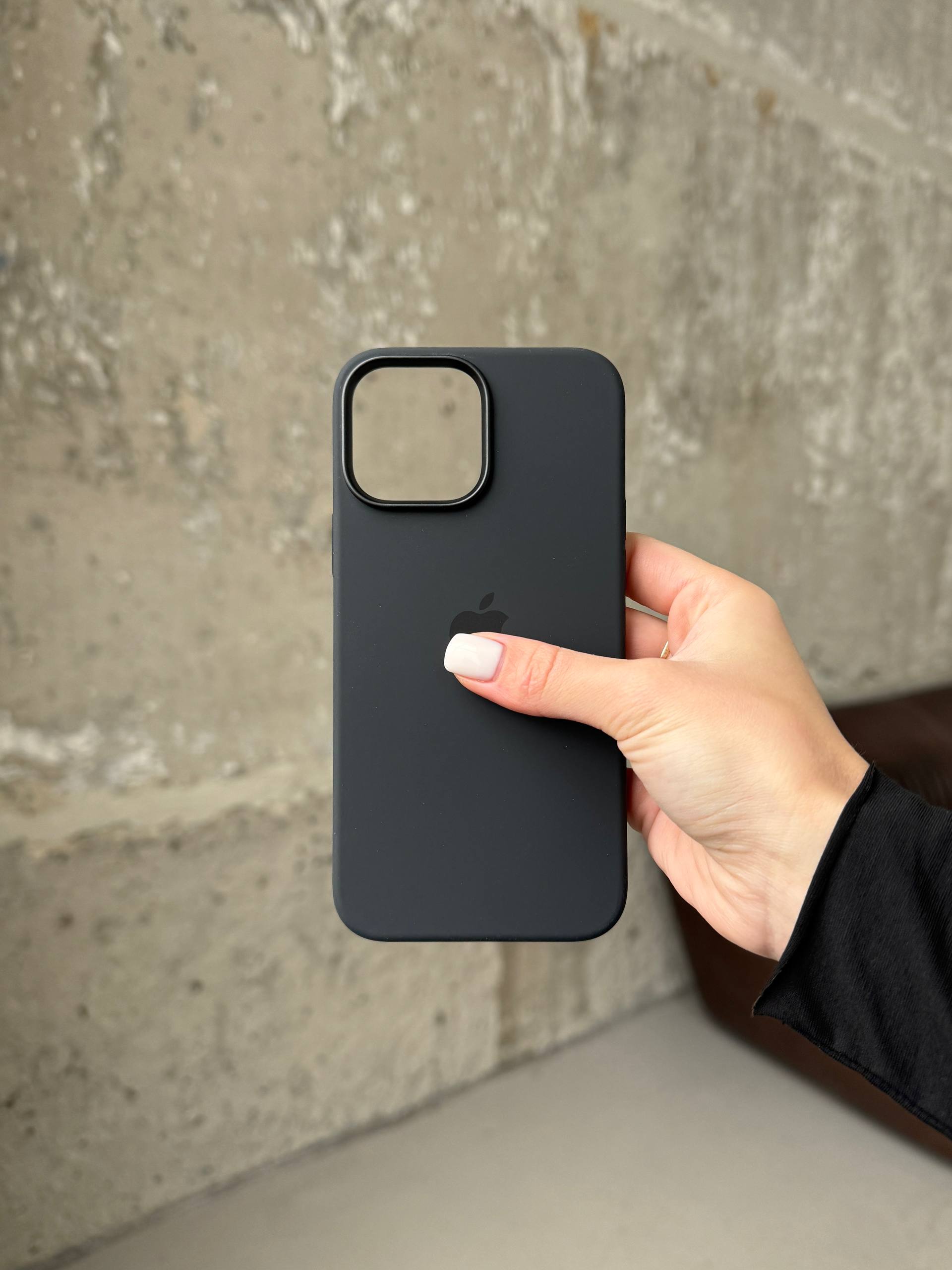 Чехол Silicone case с Magsafe на iPhone 13 Pro Max Midnight (01)