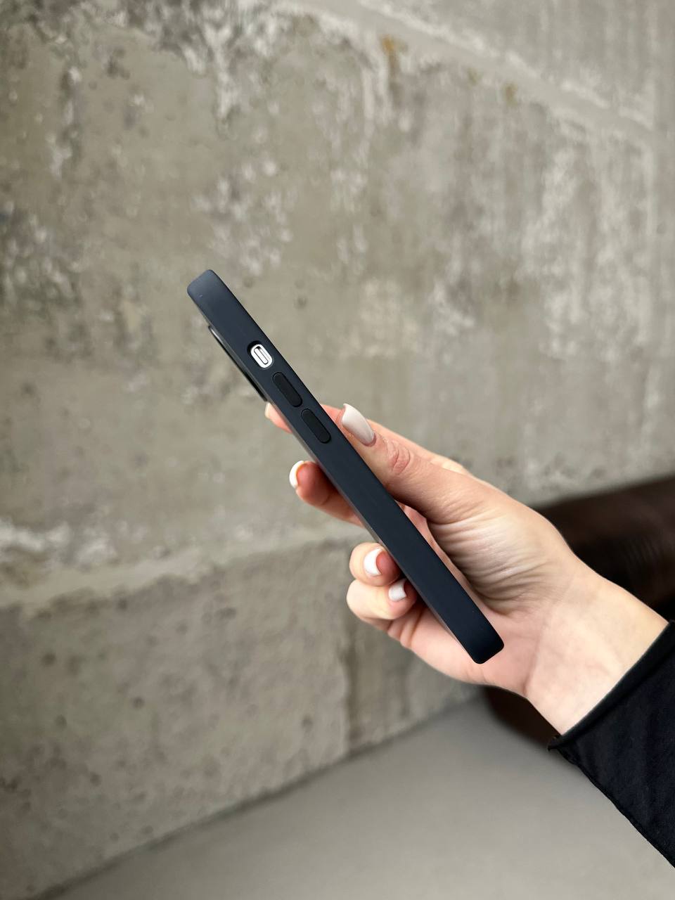 Чехол Silicone case с Magsafe на iPhone 13 Pro Max Midnight (01)