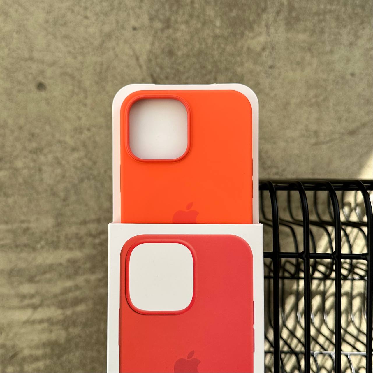 Чохол Silicone case з Magsafe на iPhone 13 Pro Max Nectarine (12)