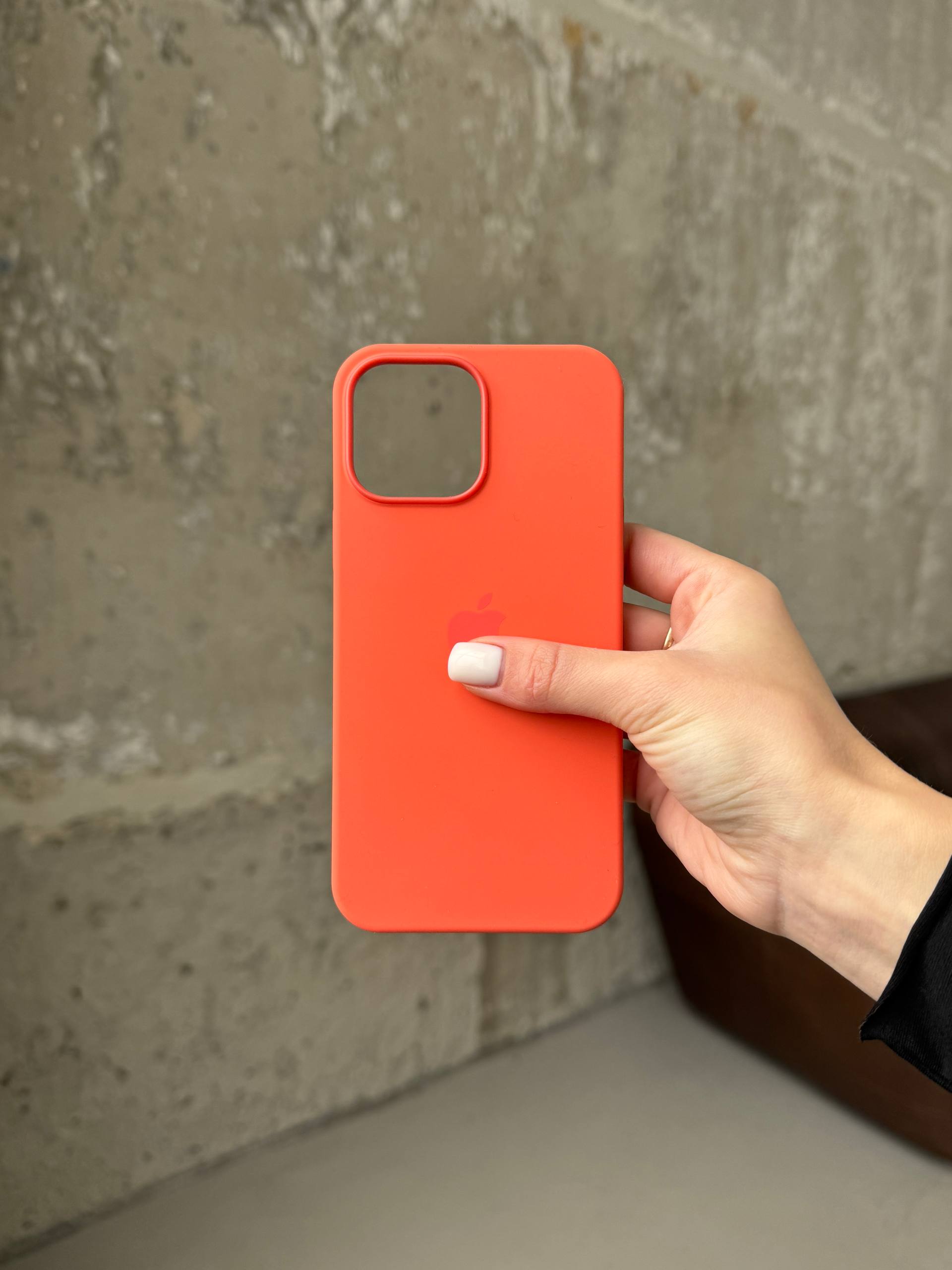 Чехол Silicone case с Magsafe на iPhone 13 Pro Max Nectarine (12)