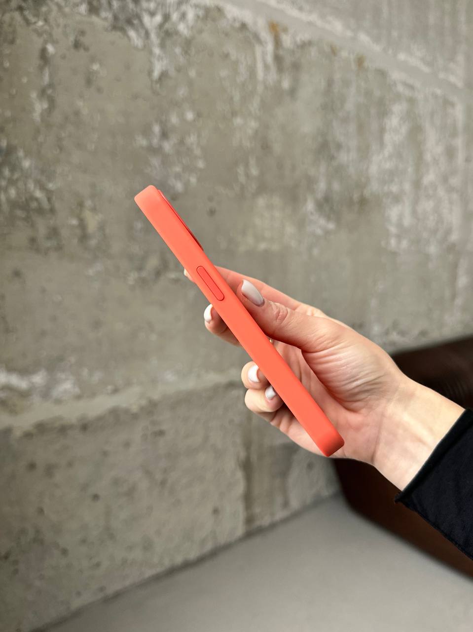 Чехол Silicone case с Magsafe на iPhone 13 Pro Max Nectarine (12)