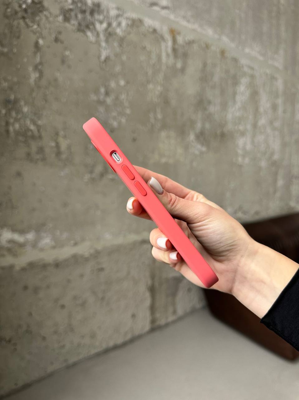 Чохол Silicone case з Magsafe на iPhone 13 Pro Pink Pomelo (08)