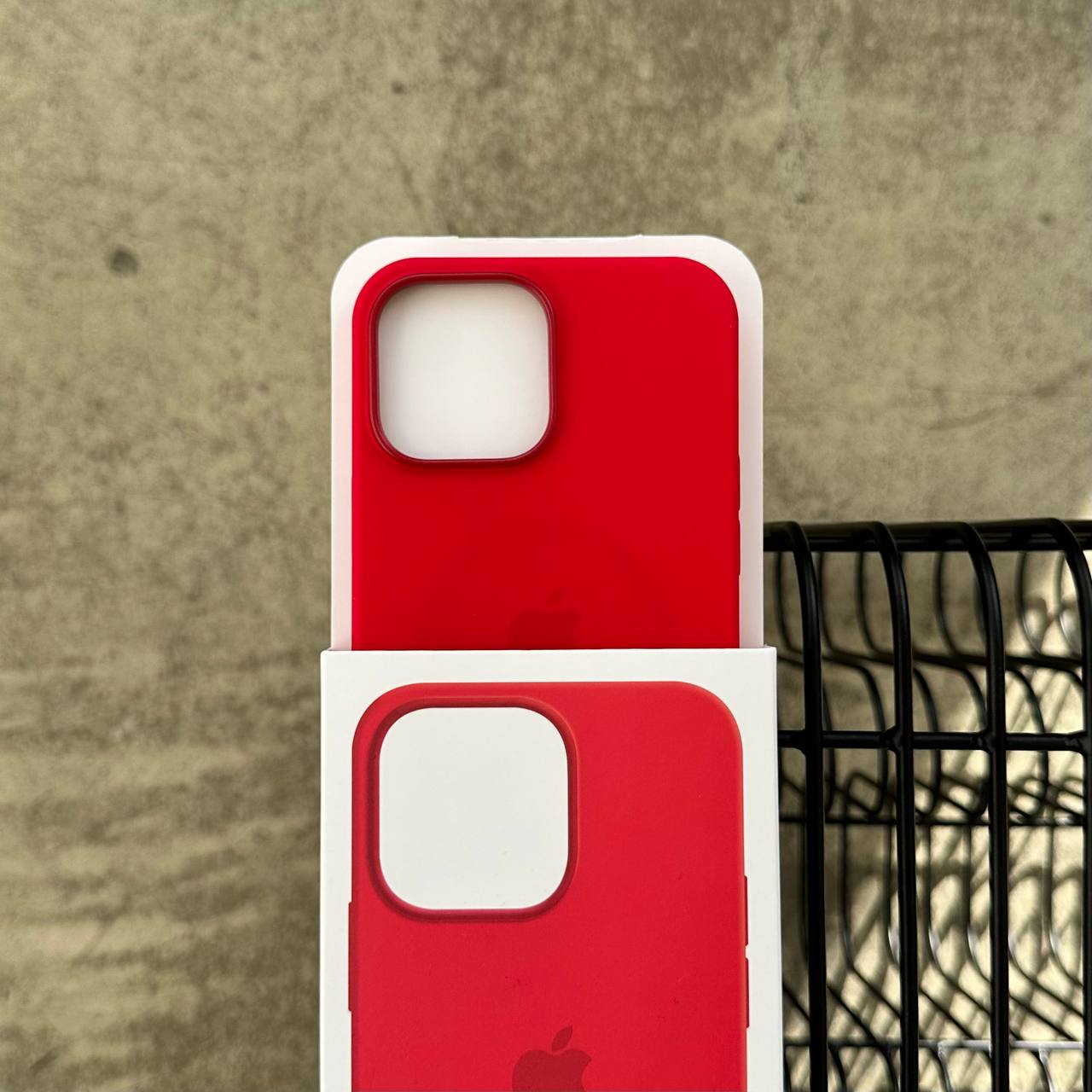 Чохол Silicone case з Magsafe на iPhone 13 Pro Max Red (04)