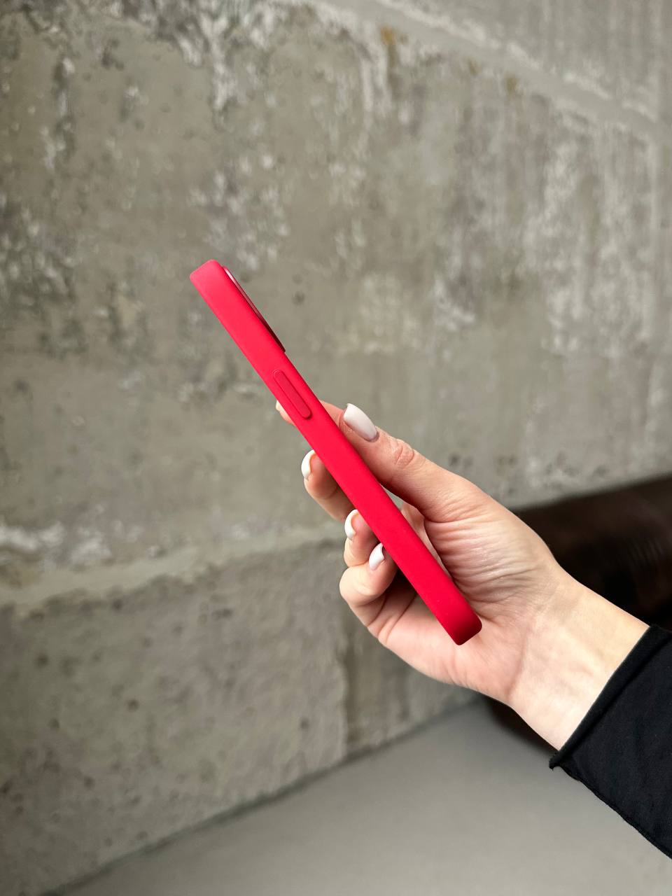 Чехол Silicone case с Magsafe на iPhone 13 Pro Red (04)