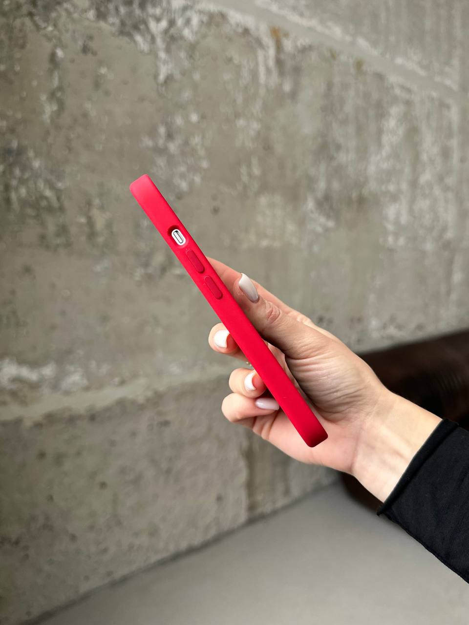 Чохол Silicone case з Magsafe на iPhone 13 Red (04)