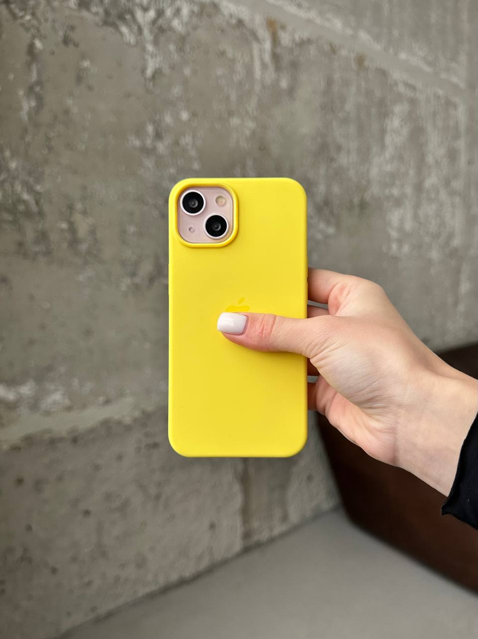 Чохол Silicone case з Magsafe на iPhone 14+ Canary Yellow (12)